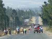 Viel los auf äthiopiens Straßen