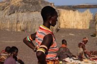 Im El Molo Dorf am Lake Turkana