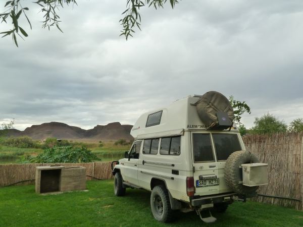 Schlechtes Wetter in Namibia