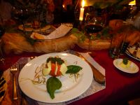 Kreative Tomate-Mozzarella