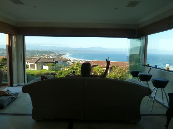 Wir dürfen House-Sitting machen! Blick auf Plettenberg Bay