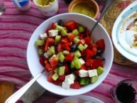 Unser griechischer Salat.