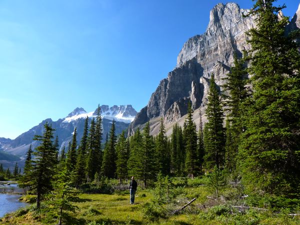 Wandern beim Lake Moraine