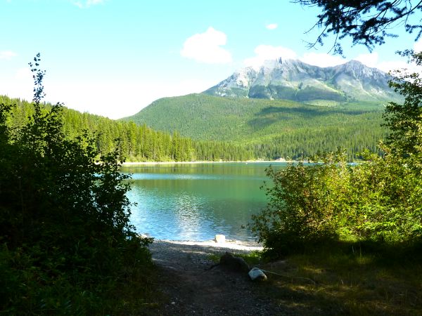 Campen direkt am See