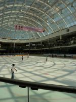 Eislaufen in der Mall