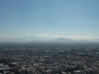 Blick zum Popocatepetl und Iztaccihuatl