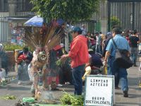 Azteken-Reinigung am Zocalo