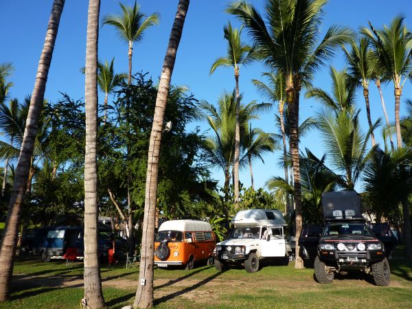 Wir campen direkt am Strand