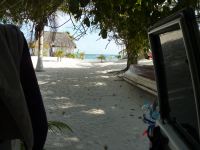 Unser neuer Stellplatz am Xpu-Ha- Strand