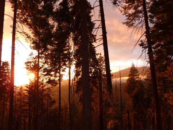 Abends bekommen wir noch ein Farbenspiel der Extraklasse geliefert