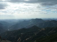 Die Straße sind wir gestern hochgefahren