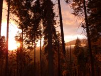 Abends bekommen wir noch ein Farbenspiel der Extraklasse geliefert