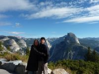 Am Glacier Point haben wir nen tollen Ausblick über das Yosemite Valley