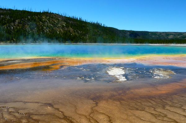 Naturfarben der Grand Prismatic Spring