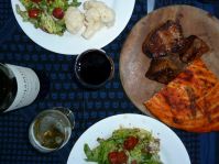 Lecker Grillen auf unserem Campingplatz in Mendoza