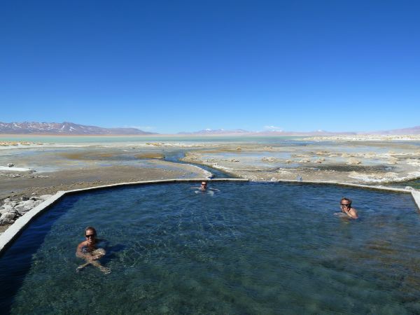 in den Hot Springs mit Malin und Espen