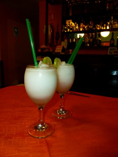 Und hinterher einen Pisco Sour (hießige Spezialität)